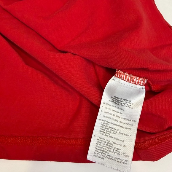 Adidas Originals Red Trefoil Logo T-Shirt Men’s Medium - Picture 4 of 4